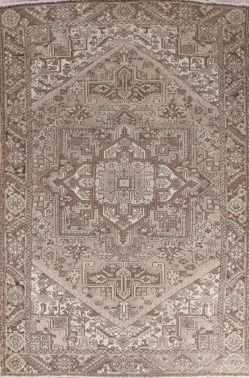 Geometric Heriz Persian Area Rug 9x12