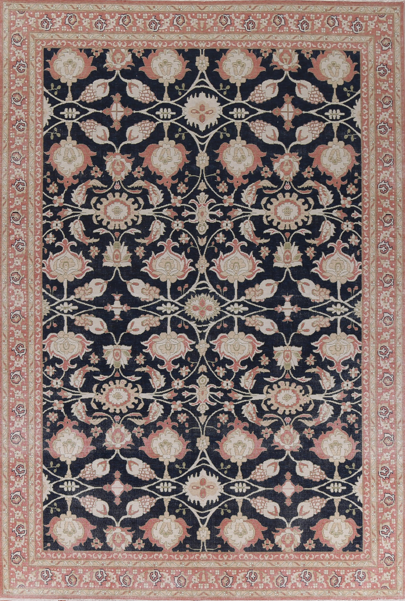All-Over Sultanabad Ziegler Turkish Area Rug 9x12