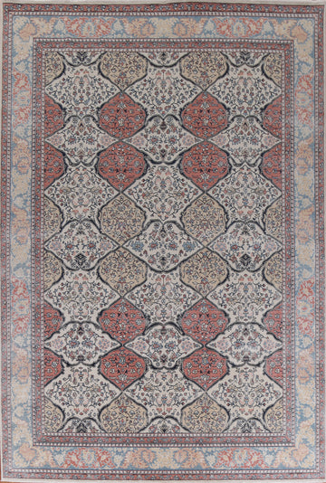 Geometric Bakhtiari Turkish Rug 9x12