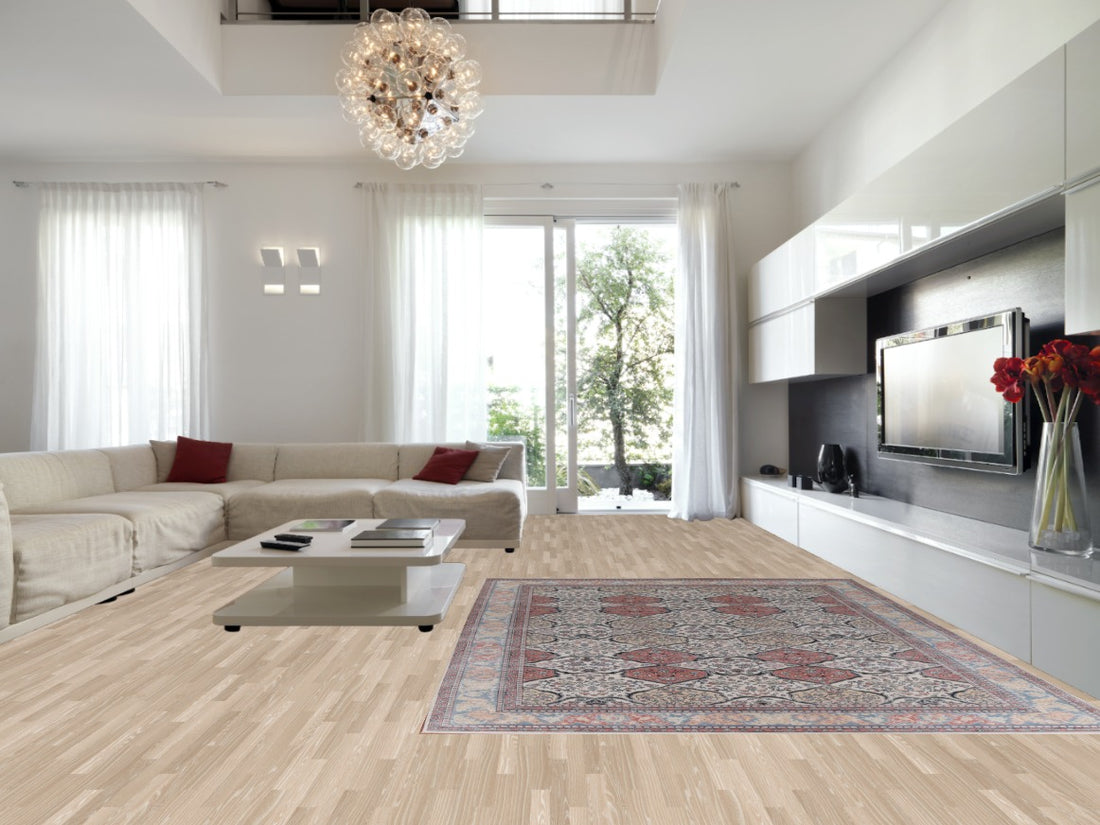 Geometric Bakhtiari Turkish Rug 9x12