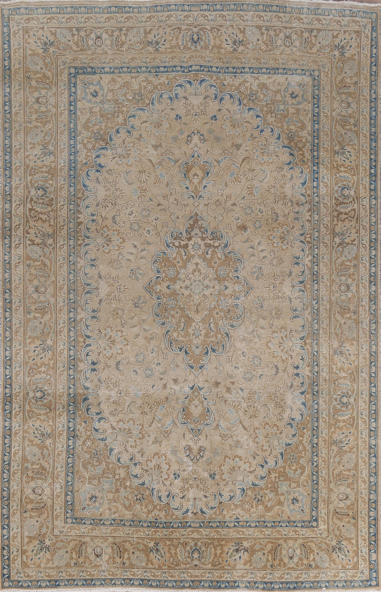 Floral Mashad Persian Area Rug 6x10