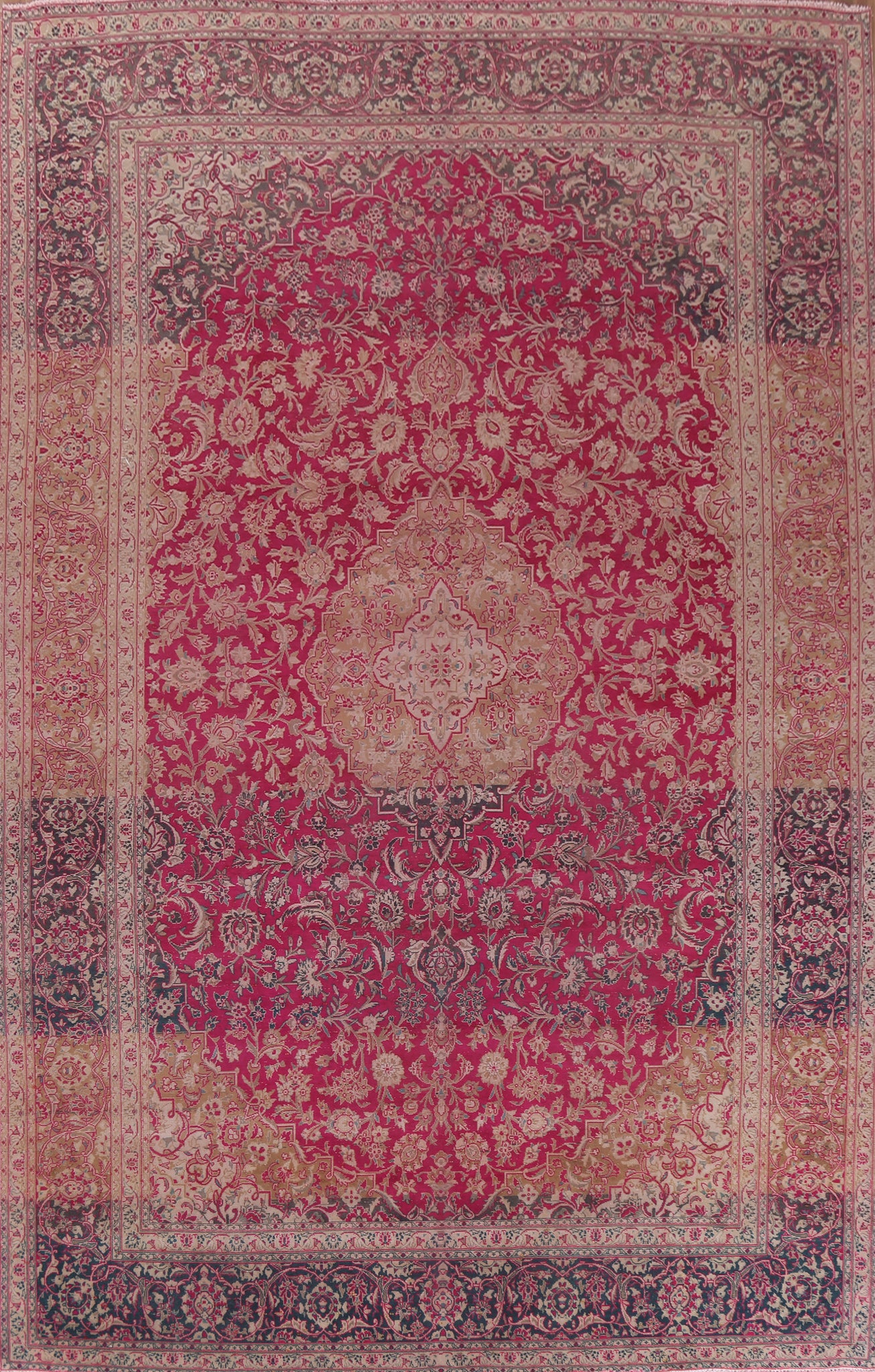 Floral Kerman Large Persian Rug 11x16