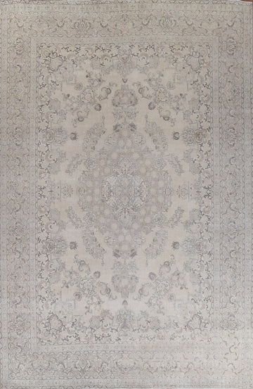 Muted Geometric Tabriz Large Persian Rug 11x15