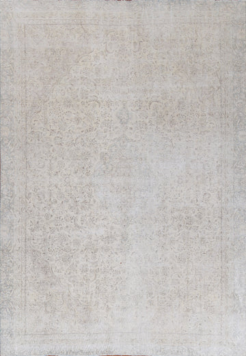 Distressed Wool Kerman Persian Area Rug 8x11