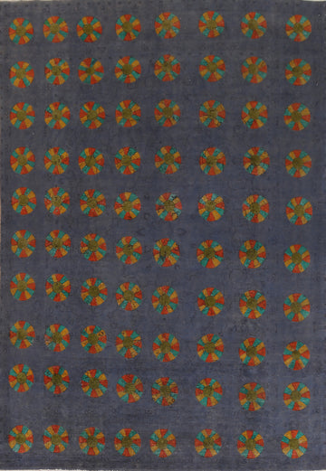 Over-Dyed Wool Tabriz Persian Area Rug 9x12