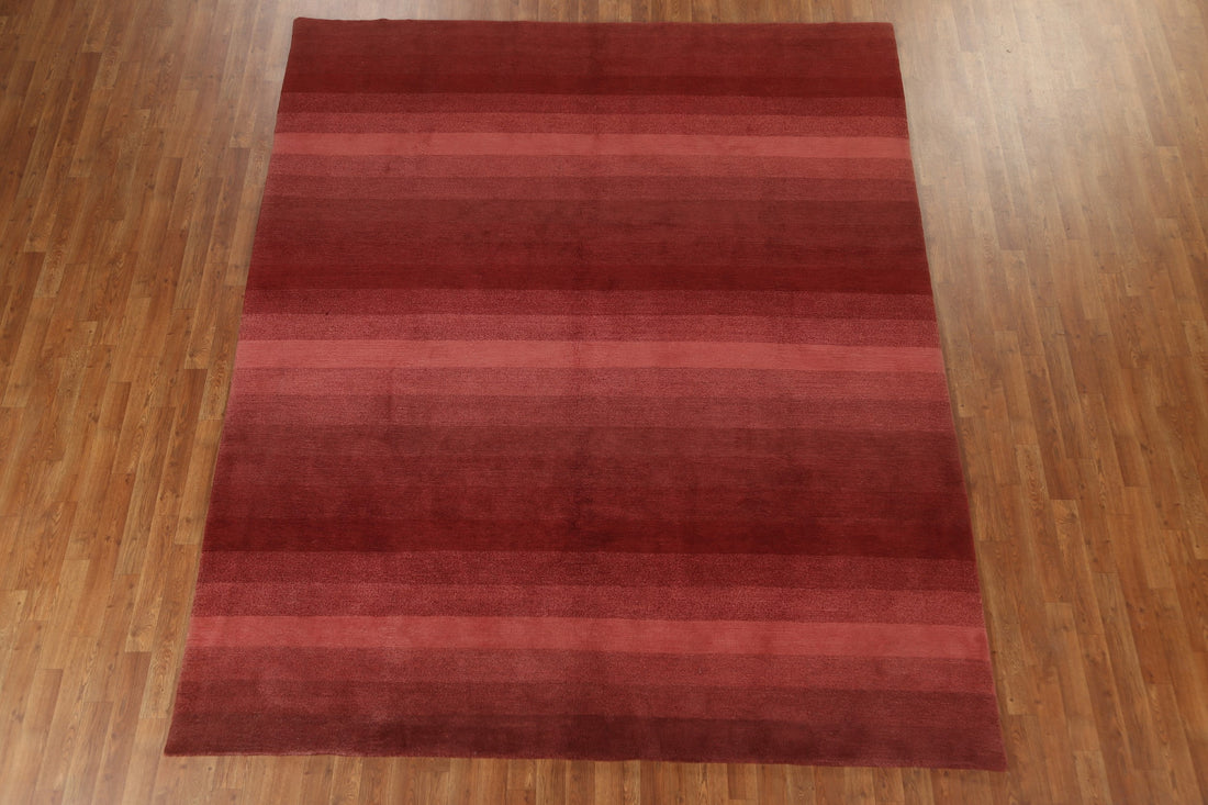 Striped Nepalese Oriental Area Rug 8x10
