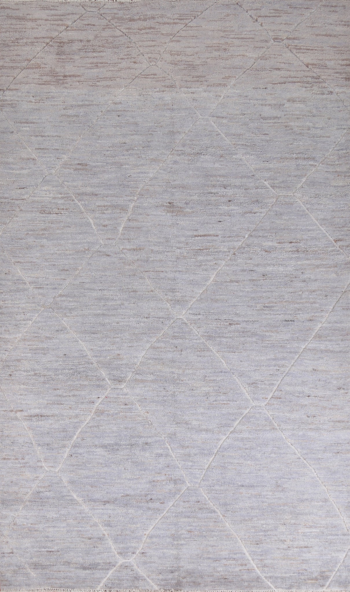 Trellis Moroccan Vegetable Dye Oriental Area Rug 6x10