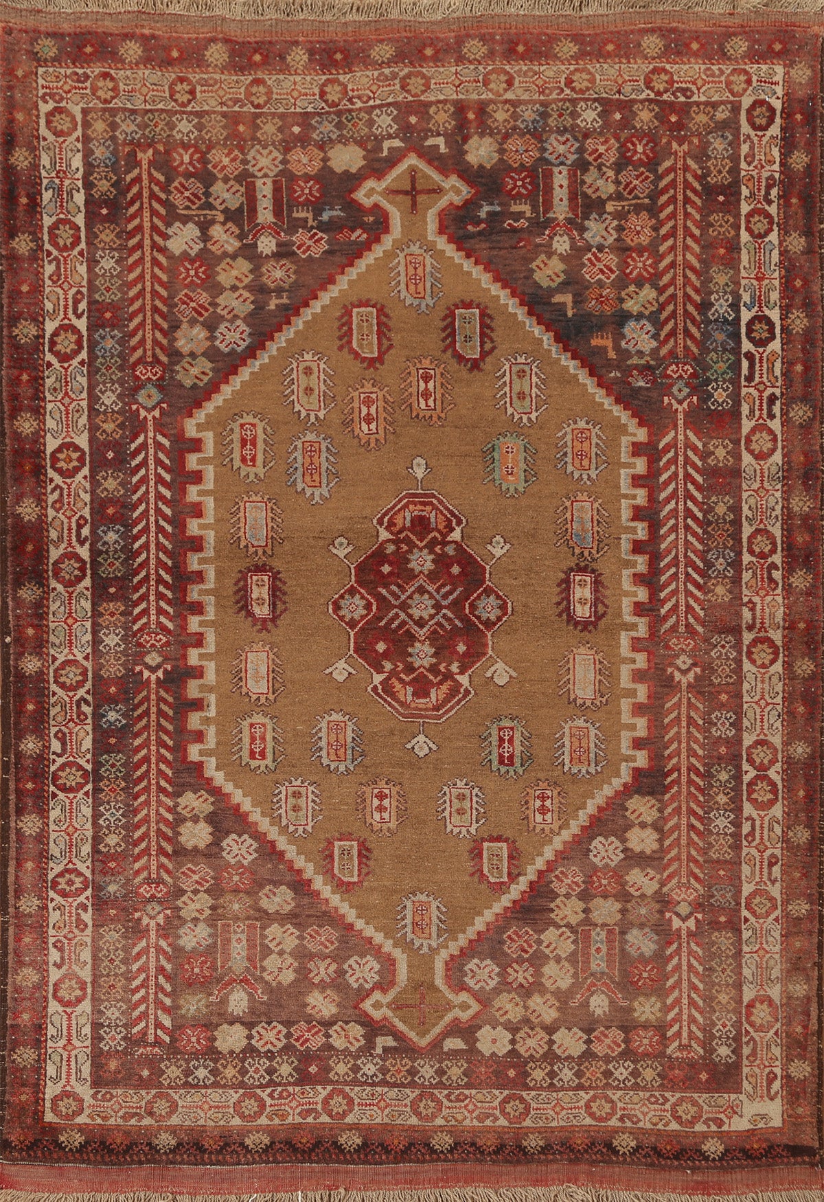 Handmade Afshar Persian Area Rug 4x6