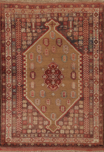 Handmade Afshar Persian Area Rug 4x6