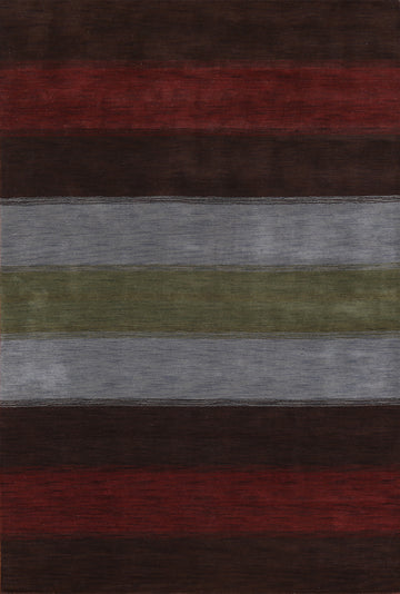 Striped Gabbeh Oriental Area Rug 7x10