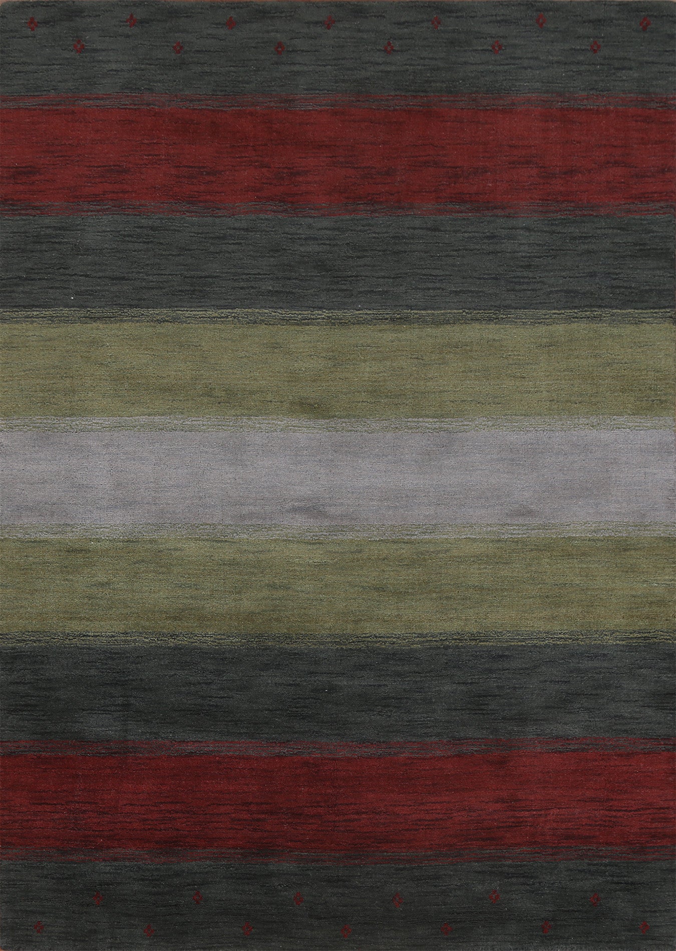 Striped Gabbeh Oriental Area Rug 6x8