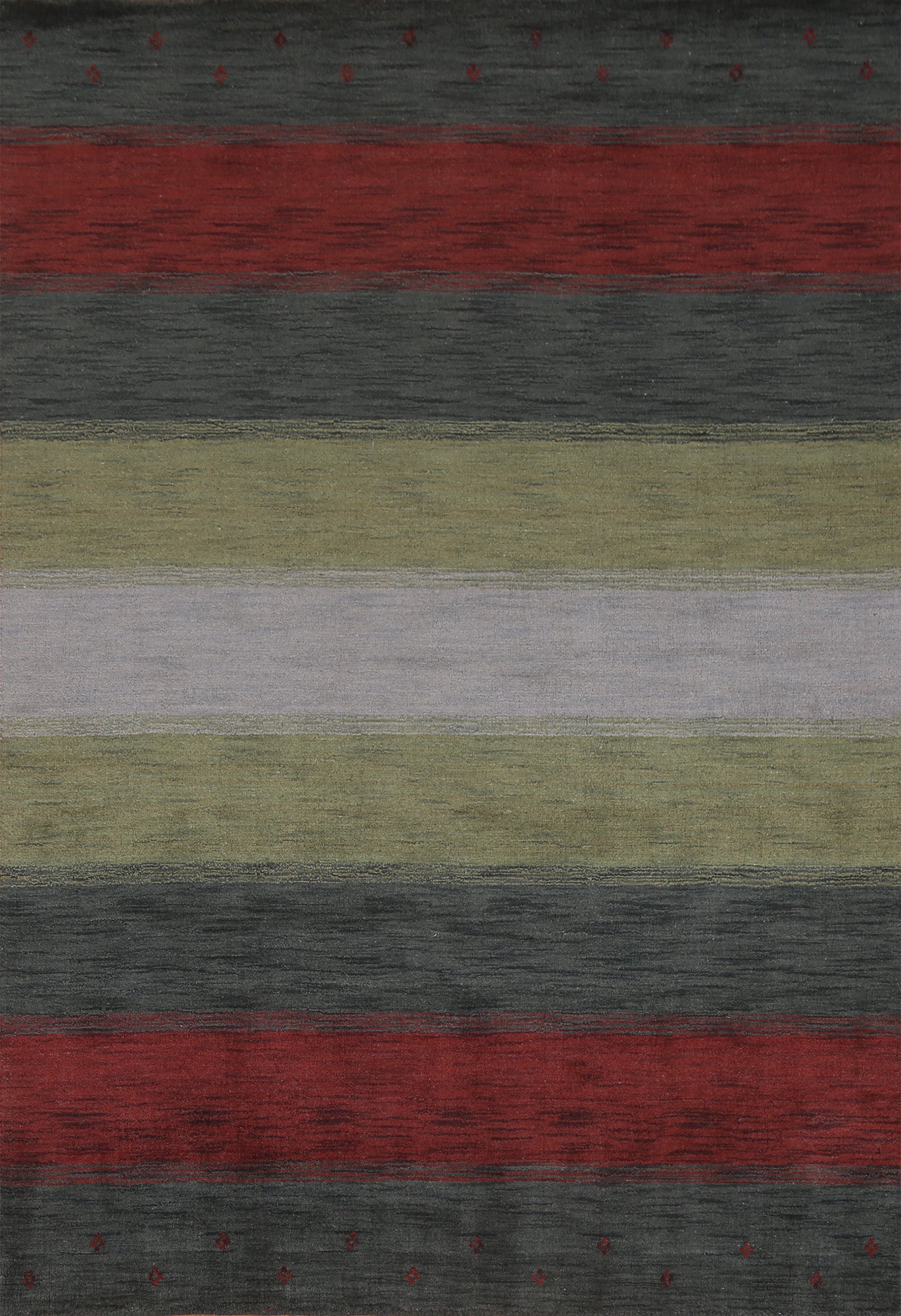 Striped Gabbeh Oriental Area Rug 6x8