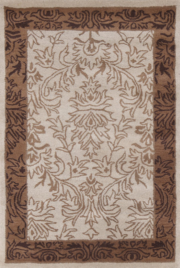 Nature Print Agra Oriental Area Rug 4x6