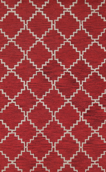 Trellis Oriental Area Rug 5x8