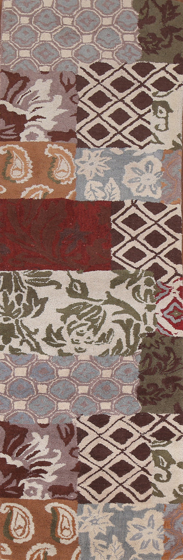 Patch-Work Agra Oriental Runner Rug 3x10