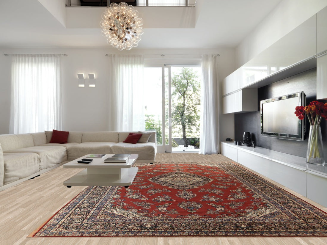 Vegetable Dye Wool Shahbaft Large Persian Rug 12x21