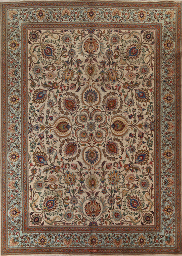 Handmade Floral Tabriz Persian Area Rug 10x13