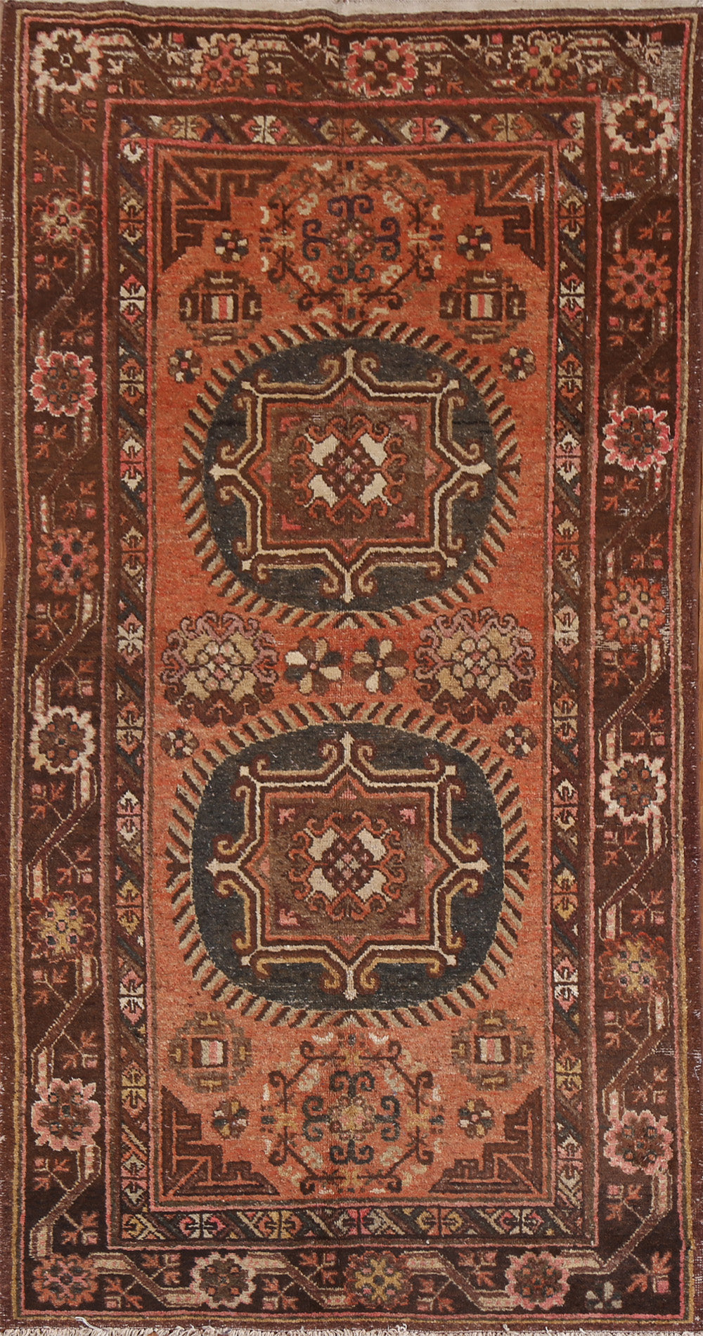 Antique Vegetable Dye Khotan Oriental Area Rug 4x8