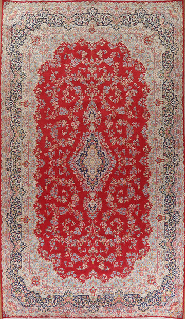 Vegetable Dye Red Kerman Large Persian Rug 10x15