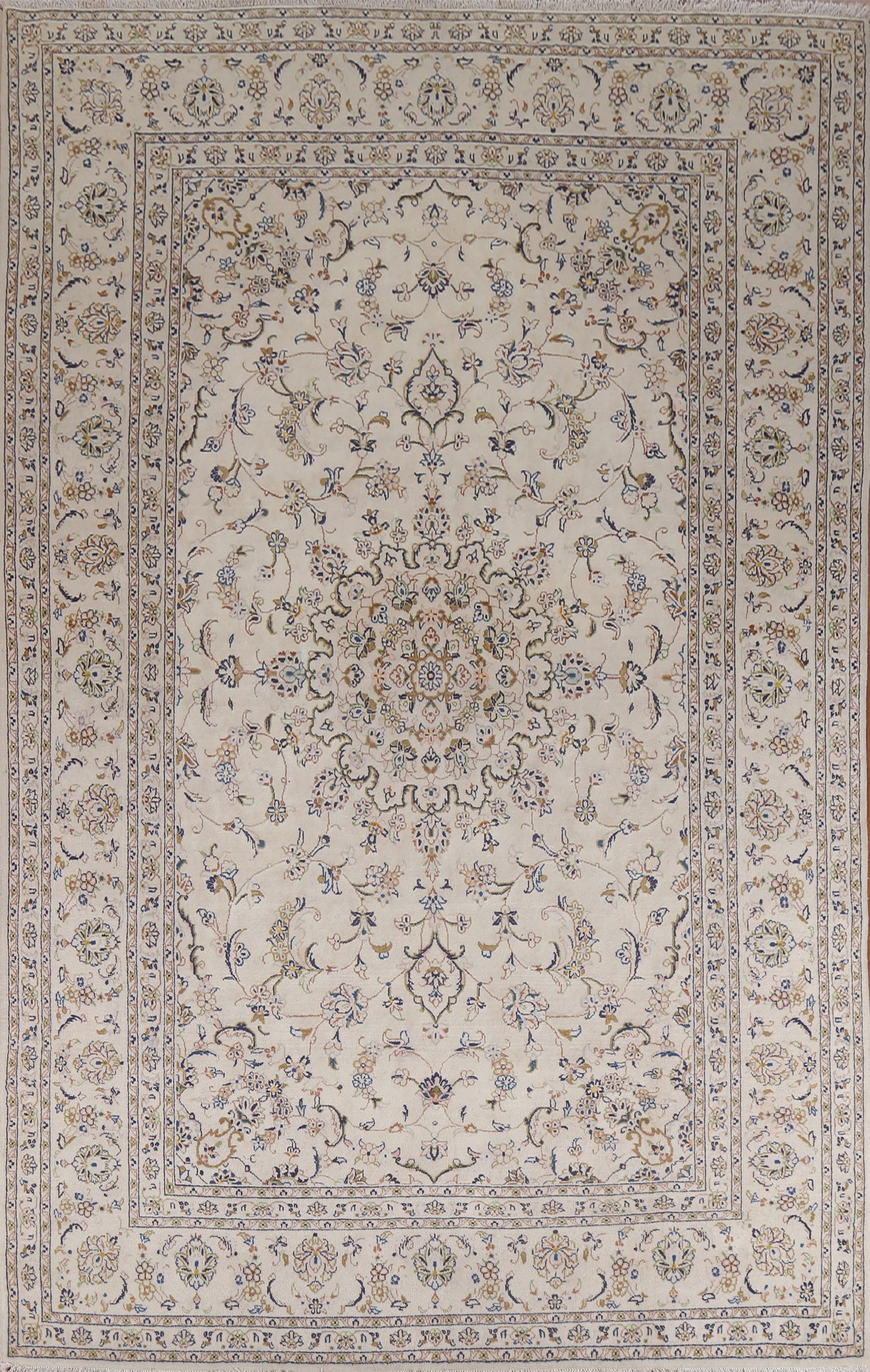 Handmade Wool Kashan Persian Area Rug 8x11