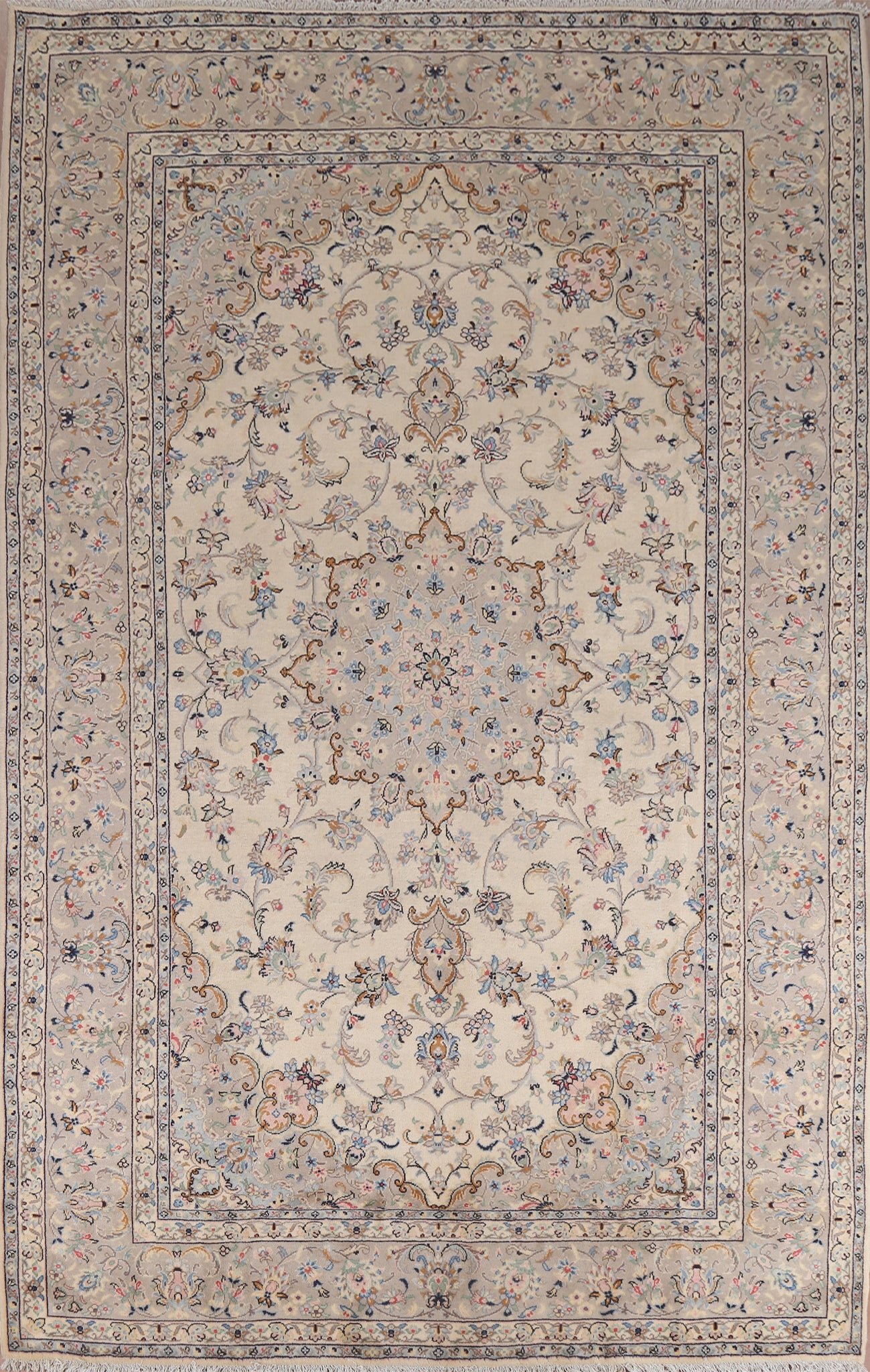 Traditional Wool Kashan Persian Area Rug 8x11