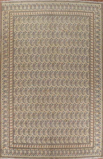 All-Over Paisley Kashan Persian Area Rug 10x13