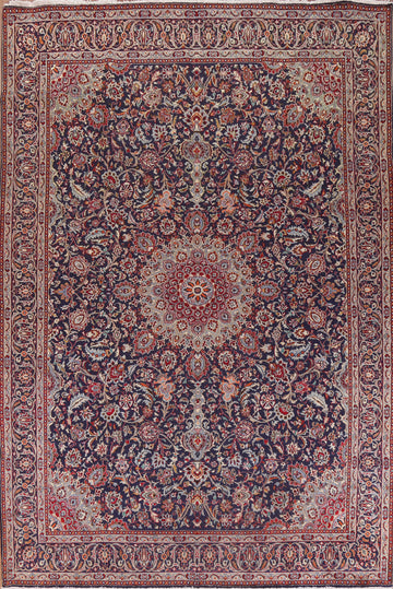 Vintage Floral Kashmar Persian Area Rug 10x13