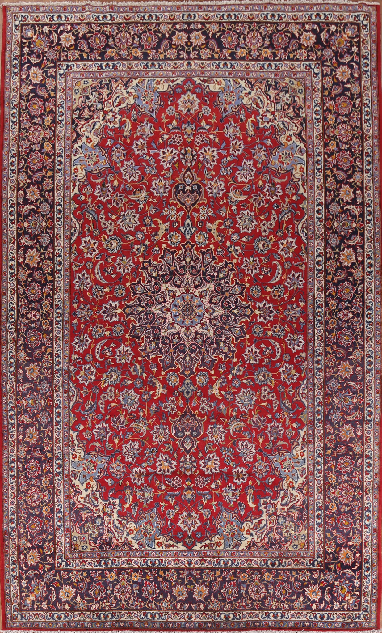 Large Red Wool Najafabad Persian Rug 10x15