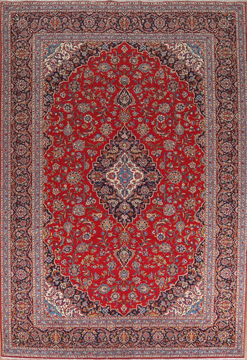 Traditional Red Kashan Persian Area Rug 10x13