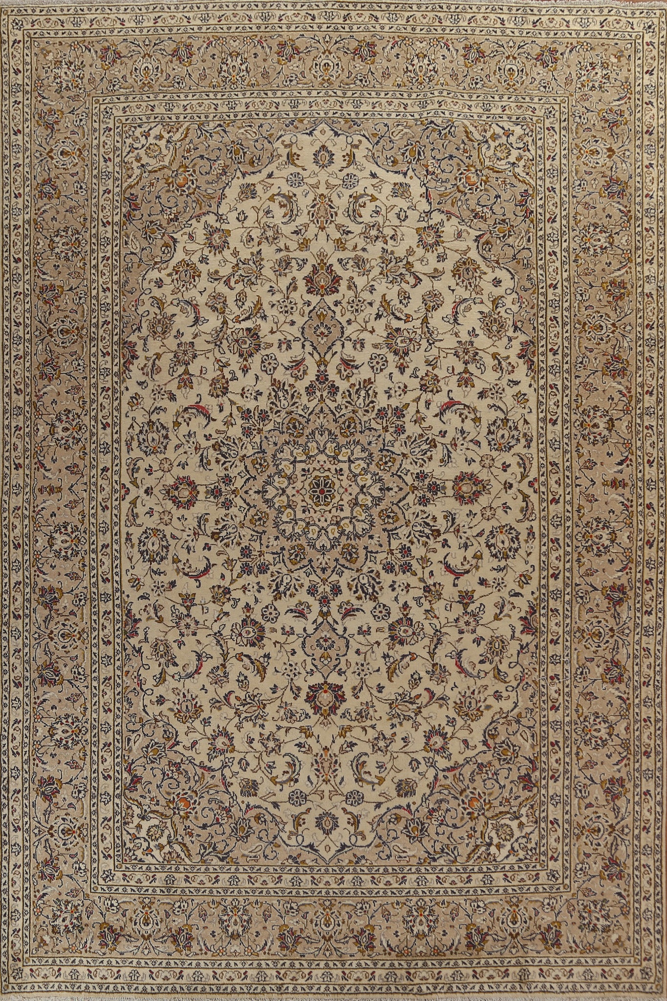 Traditional Wool Kashan Persian Area Rug 8x11