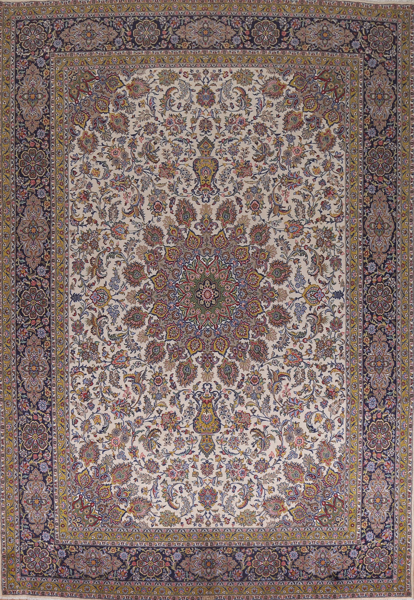 Vegetable Dye Kashan Persian Area Rug 10x13