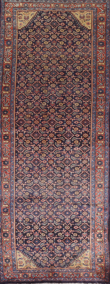 Geometric Mahal Persian Runner Rug 4x11