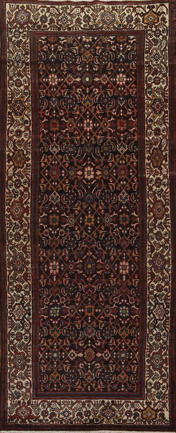 Geometric Malayer Persian Runner Rug 4x10