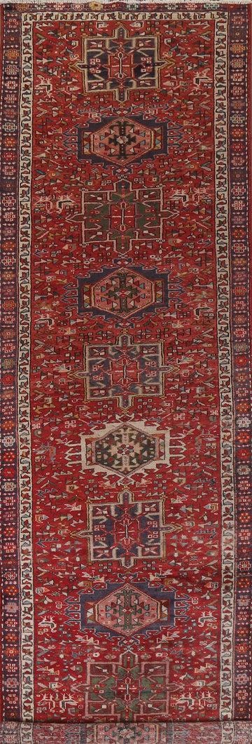 Vegetable Dye Heriz Bakhshayesh Persian Runner Rug 4x13