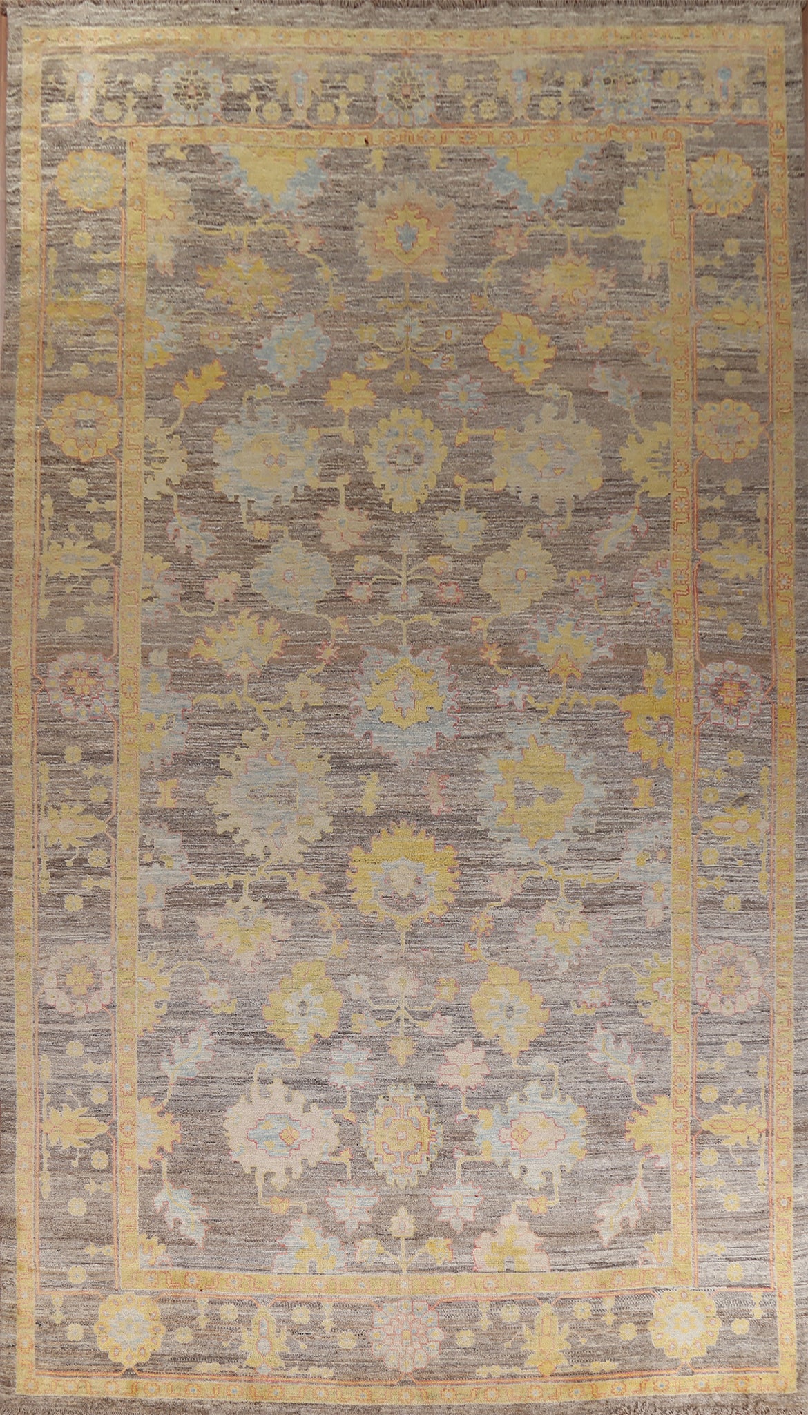 Vegetable Dye Oushak Large Oriental Rug 11x18