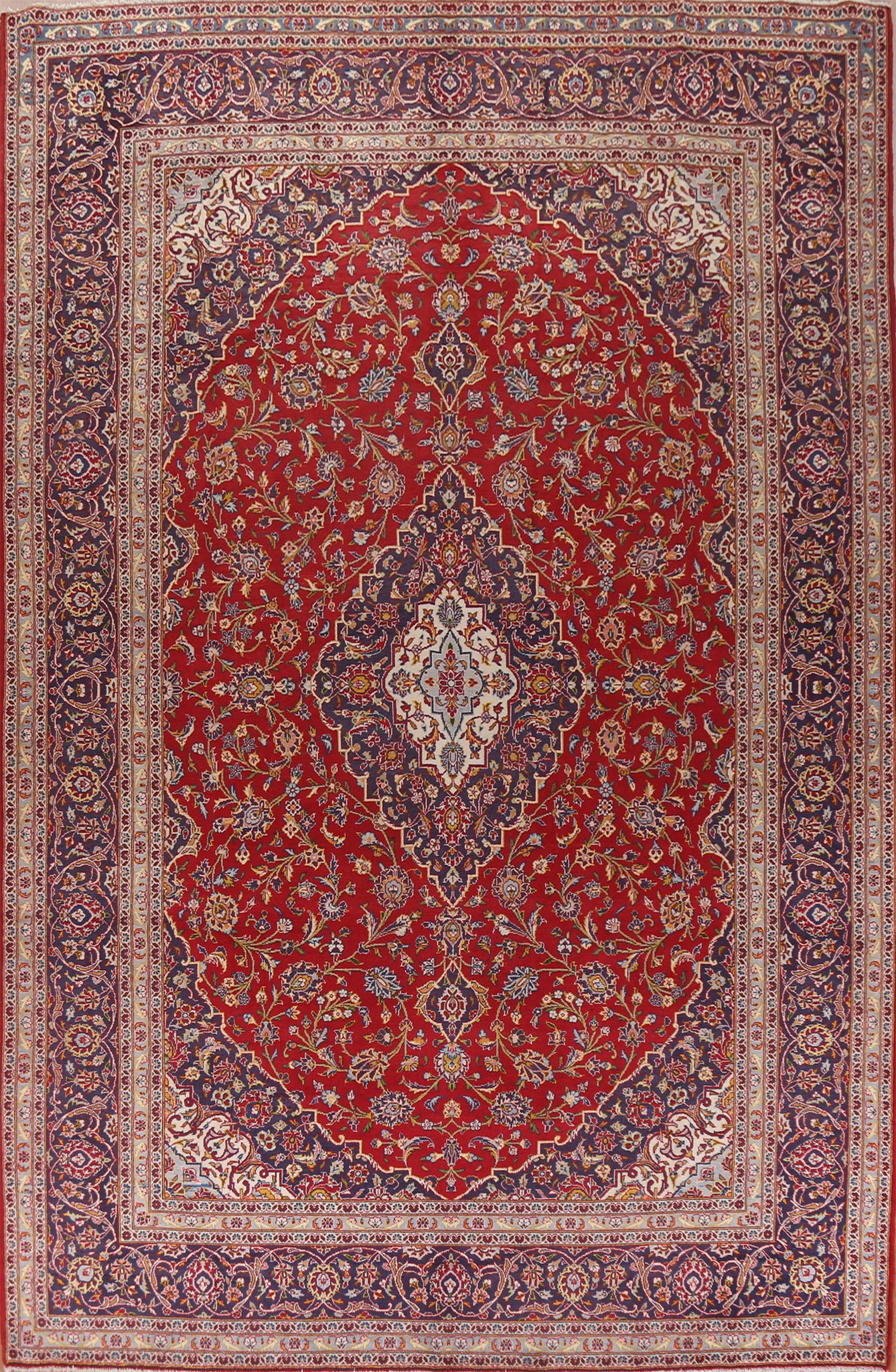 Traditional Kashan Persian Area Rug 10x13