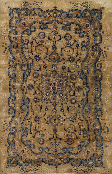 Handmade Wool Floral Kashan Persian Area Rug 8x12