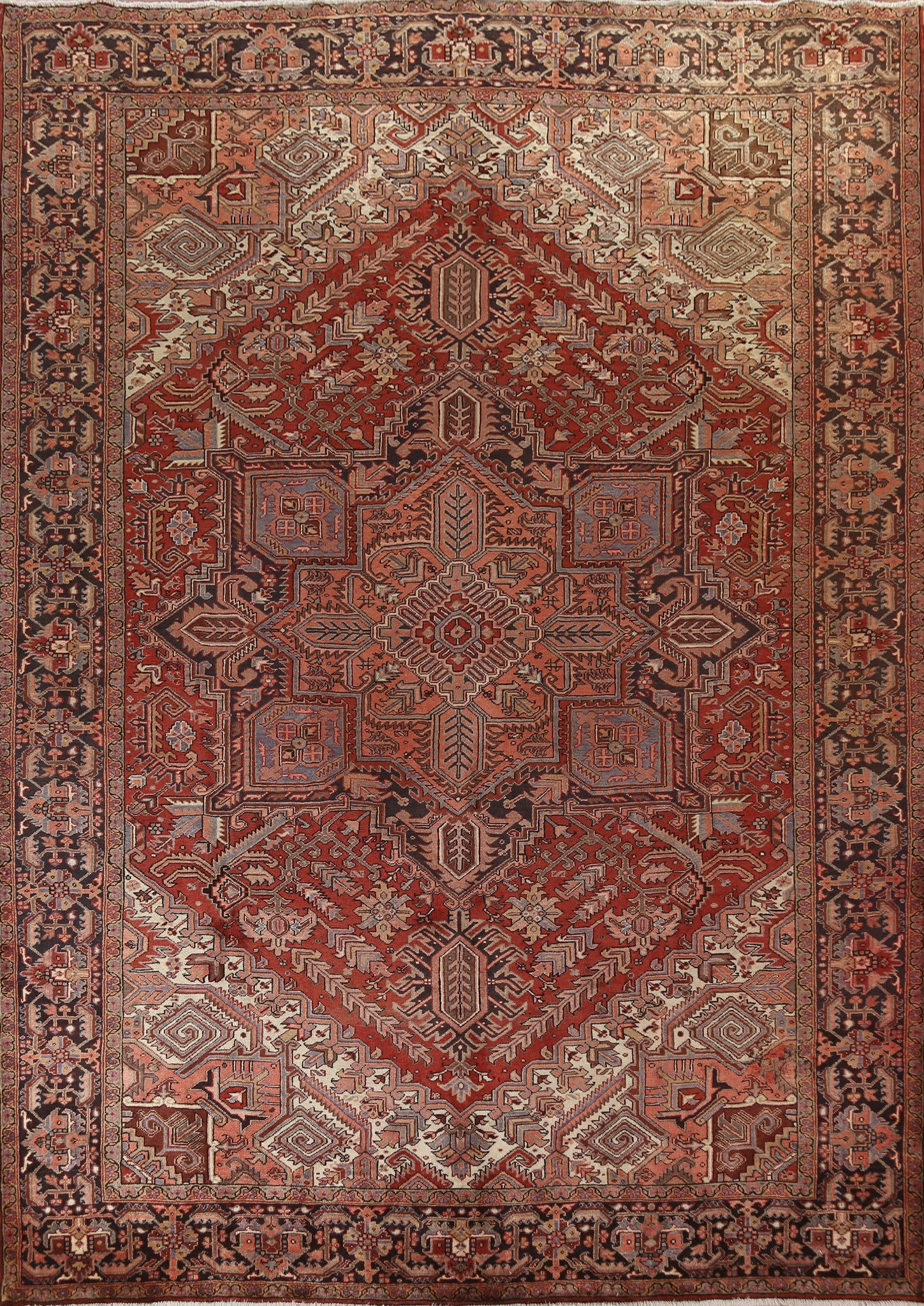 Vegetable Dye Heriz Persian Area Rug 10x13
