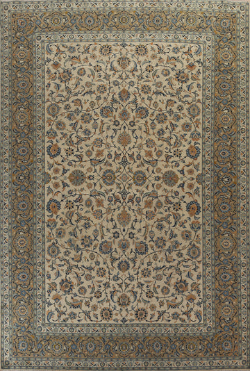 Vegetable Dye Kashan Persian Area Rug 9x12
