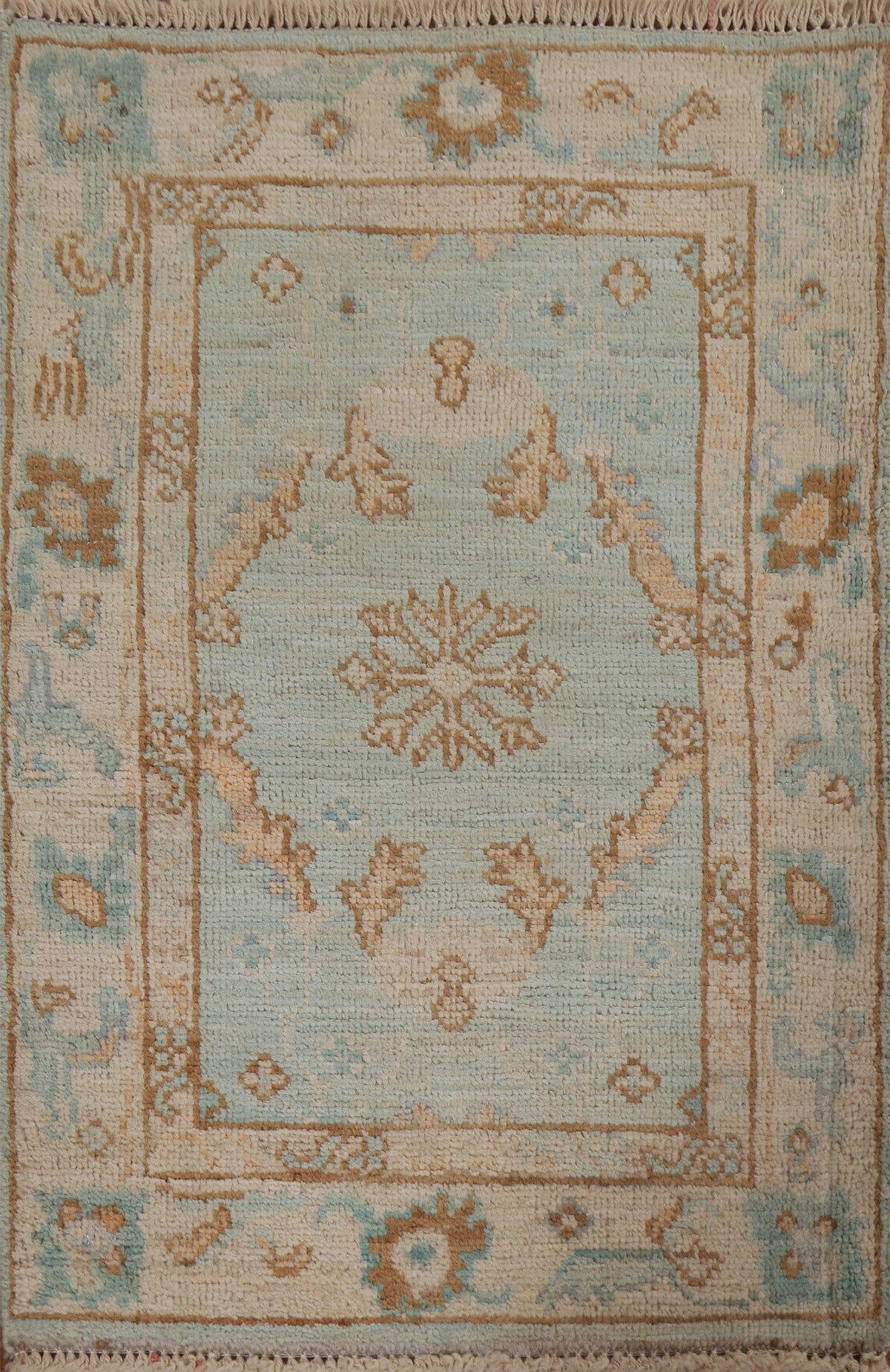 Hand-knotted Oushak Oriental Rug 2x3