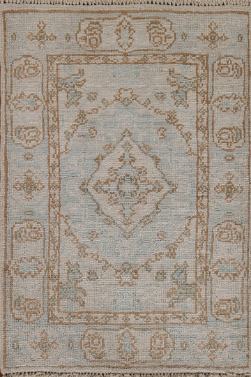 Geometric Oushak Oriental Area Rug 2x3