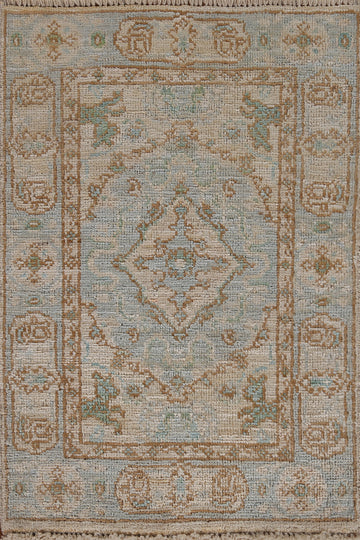 Oushak Turkish Area Rug Wool 2x3