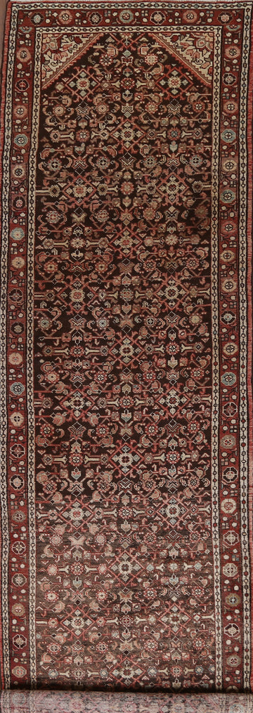 Geometric Malayer Persian Runner Rug 4x13