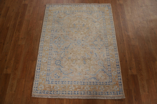 Geometric Wool Oushak Oriental Area Rug 3x4