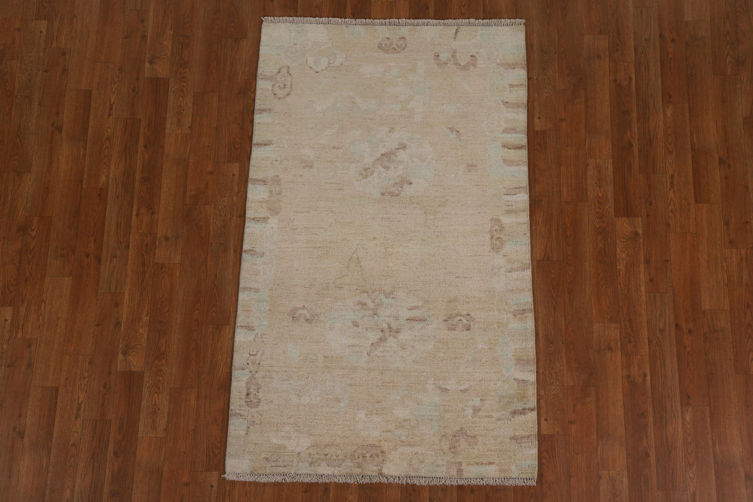 Muted Oushak Turkish Area Rug 3x5