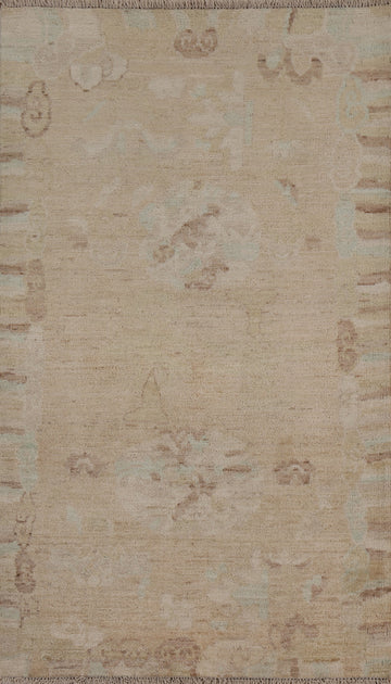 Muted Oushak Turkish Area Rug 3x5