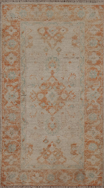 Oushak Geometric Oriental Area Rug 2x4