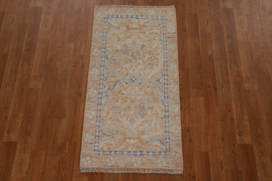 Oushak Vegetable Dye Oriental Area Rug 2x4