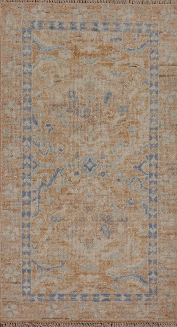 Oushak Vegetable Dye Oriental Area Rug 2x4