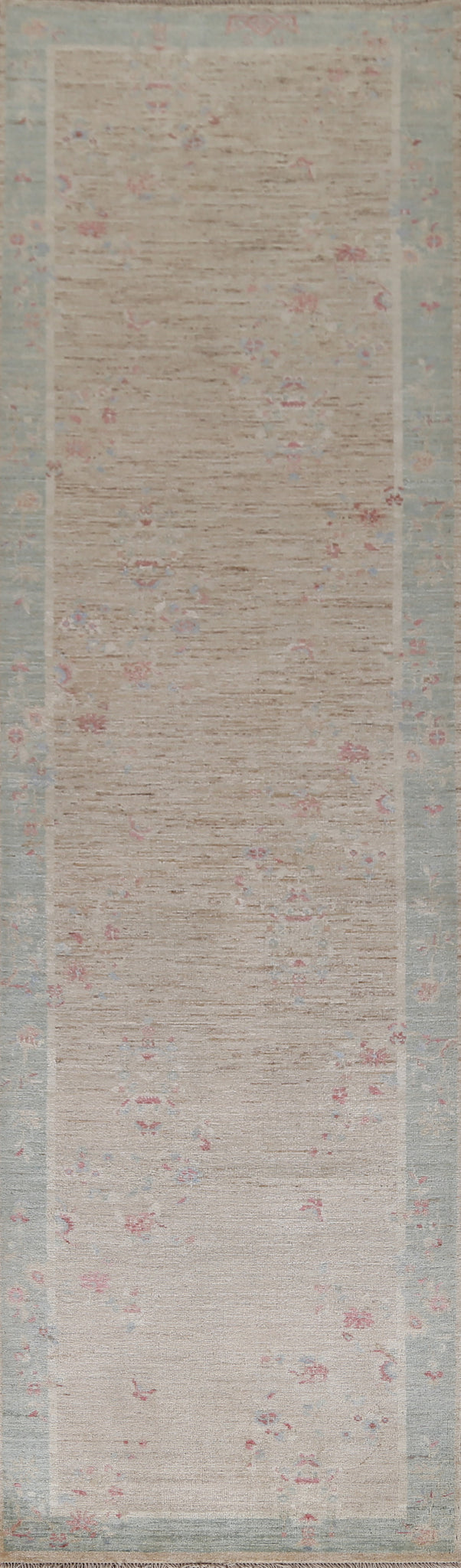 Vegetable Dye Art Deco Oriental Runner Rug 3x12